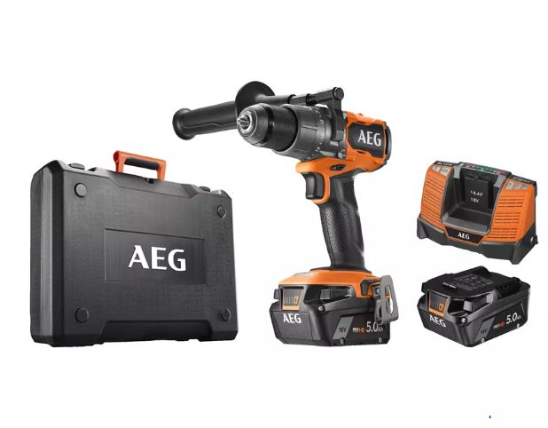 AEG BSB 18C3BL-502C Akülü Darbeli Matkap 5Ah 18V