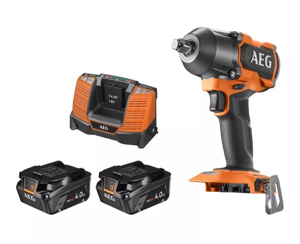 AEG BSS 18MTF12BL-402C Akülü Darbeli Somun Sıkma 18V 4Ah Set