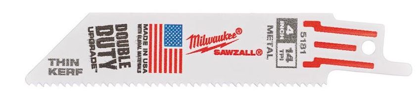 Milwaukee 48005181 Kılıç Testere 100X1.8mm 14" 5 Adet