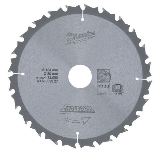 Milwaukee 4932352327 184mm x 30mm x 24T