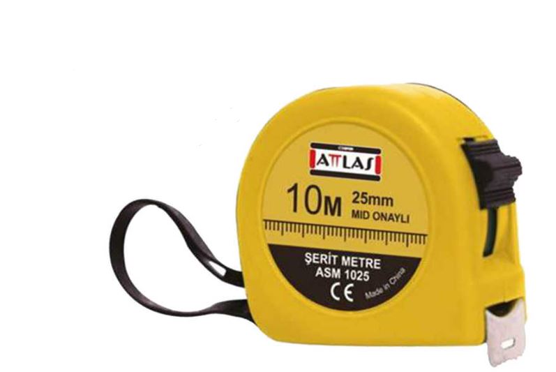 ATTLAS A0603004  ASM  1025 ŞERİT METRE  10M 25MM MID ONAYLI