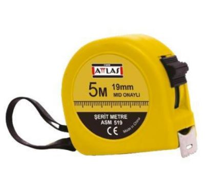 ATTLAS A0603002  519 ŞERİT METRE 5M 19MM MID ONAYLI