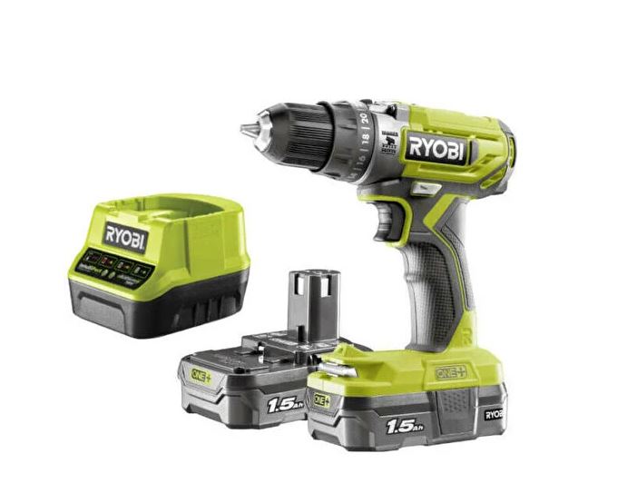 Ryobi 5133005302 R18PD2-215G AKÜLÜ DARBELI MATKAP  2x1.5 Ah 18V
