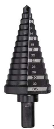 Milwaukee 48899335 Kademeli Matkap Ucu 6-35X10X90mm 14 Kademe