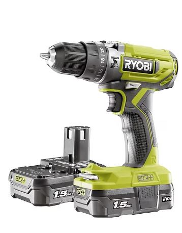 Ryobi 5133005302 R18PD2-215G AKÜLÜ DARBELI MATKAP  2x1.5 Ah 18V