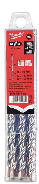 AEG 4932352264 SDS-Plus Elmas Matkap Ucu 10x160x100mm 10lu Paket